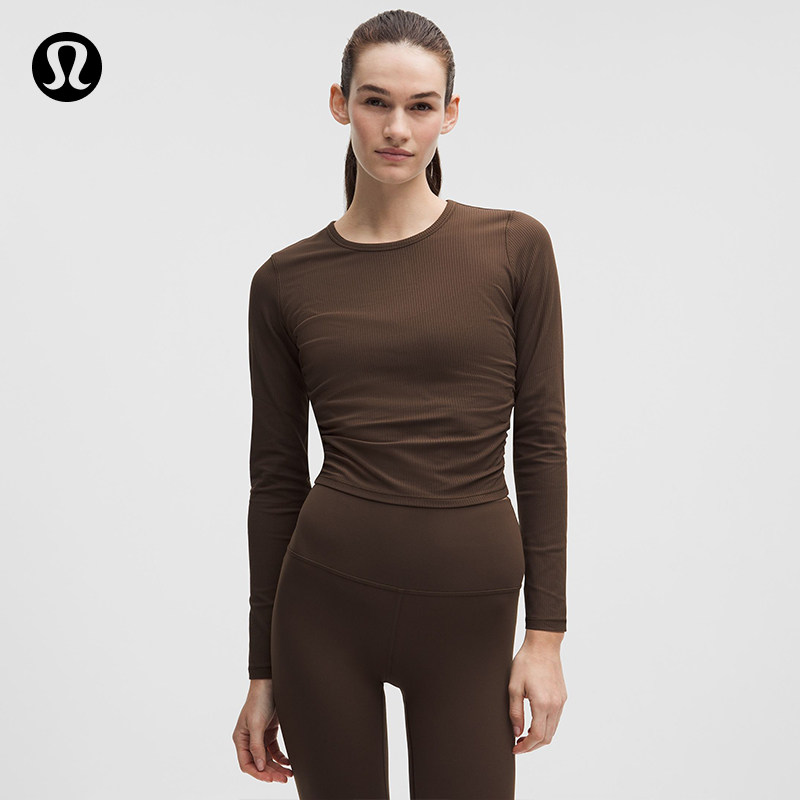 All It Takes女士运动T恤*罗纹Nulu™ 芯吸丨lululemon丨LW3GEZS - 实物图