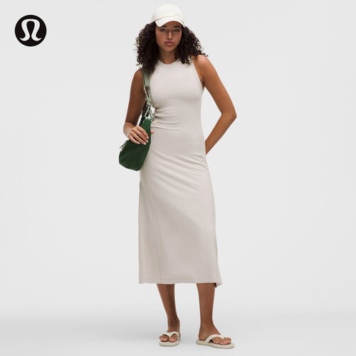 Rulu 女士修身微喇中长连衣裙丨lululemon丨LW1GG3S