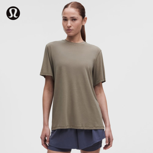 Jersey女士训练平纹针织短袖 T 恤 速干芯吸丨lululemon丨LW3HQUS