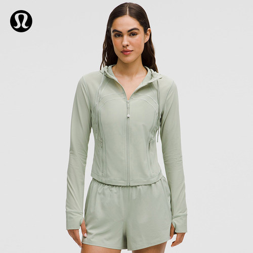 Define 女士短款连帽夹克 *网面丨lululemon丨LW3JHWS