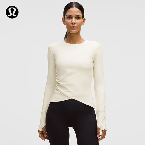 Rulu 女士跑步收腰长袖 T 恤 丨lululemon丨LW3IPGS