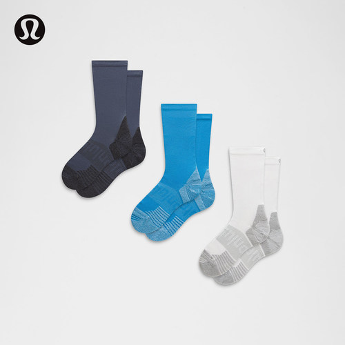 Power Stride 缓震中筒袜 *3 双装丨lululemon丨LU9DBRS