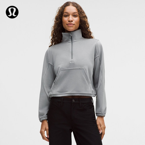 Brushed Softstreme™ 女士拉绒半拉链衫丨lululemon丨LW3IDXS