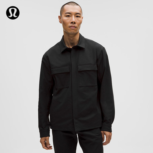 Brushed Warpstreme男士拉绒网格外套式衬衫丨lululemon丨LM3GNKS
