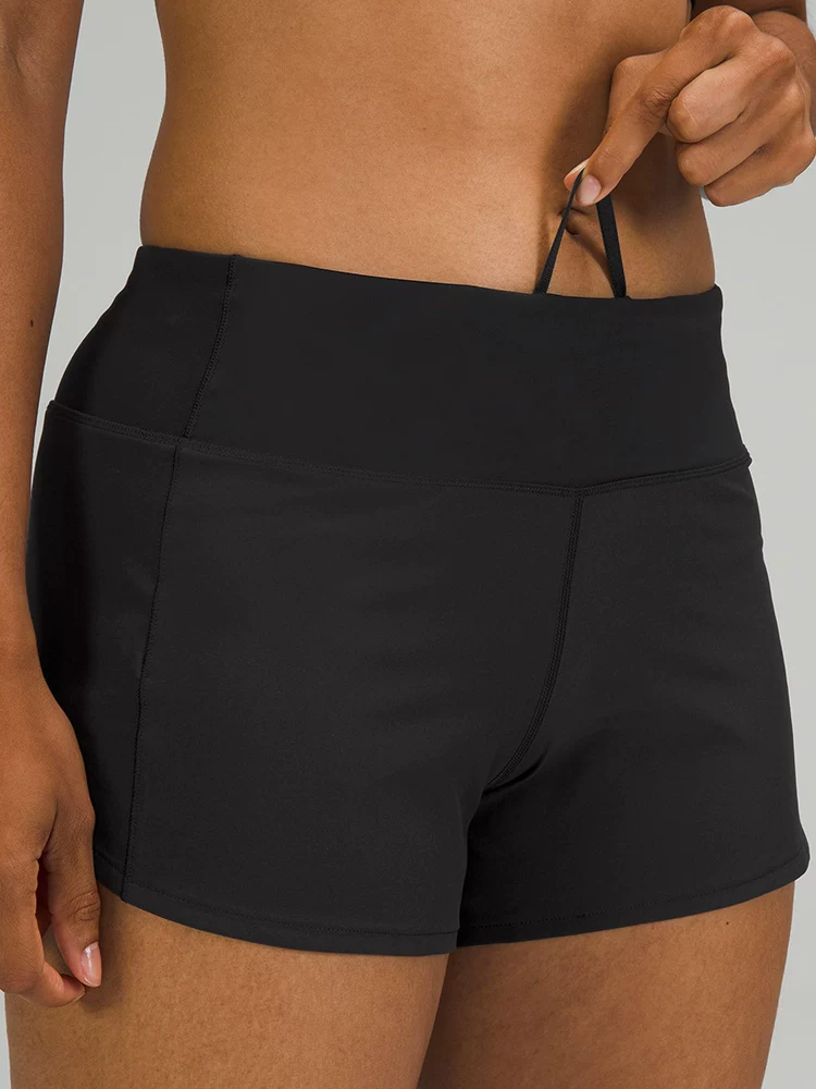 Шорты для женского спорта Speed Up средняя талия 4"* подкладка, быстрая сушка, lululemonLW7AYMT
