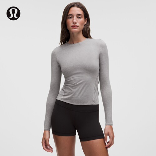 Nulu™ 女士圆领长袖 T 恤丨lululemon丨LW3LHXS