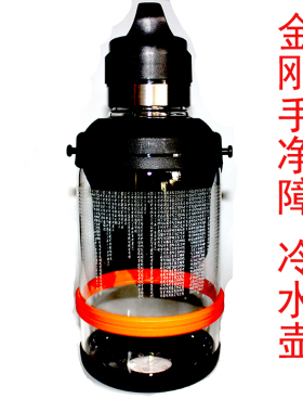 金刚手大容量冷水壶悉昙梵文雕刻净诸障增福所愿恒满高硼硅玻璃壶
