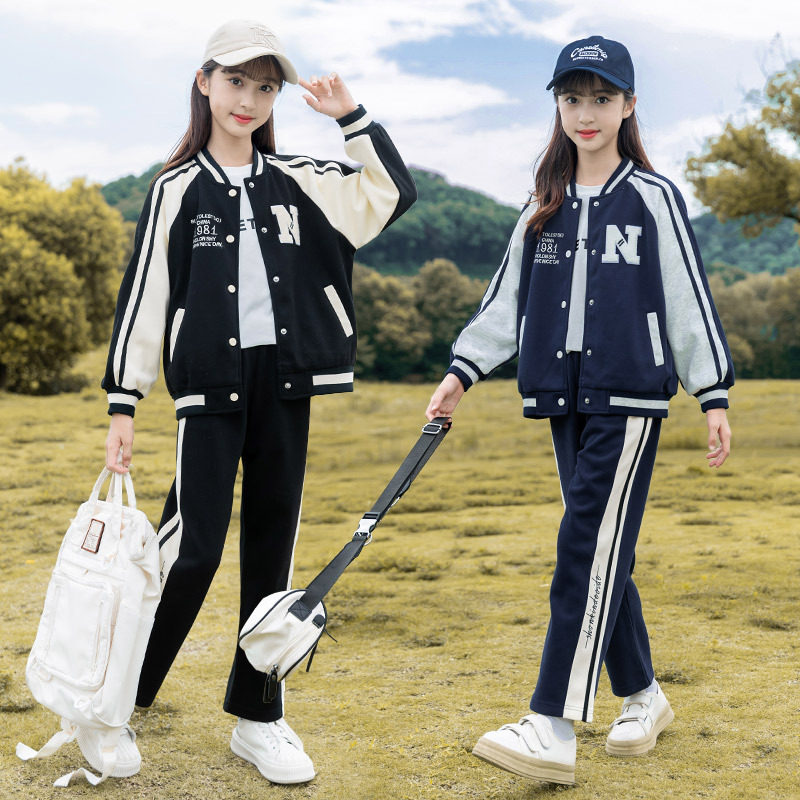 开学季女童秋装套装INS潮 十岁中大童女孩衣服森系儿童姐妹闺蜜装