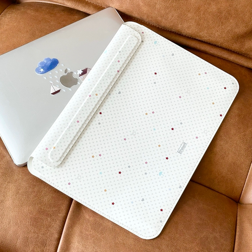 Shesell「星星点点」轻薄Macbook内胆包磁吸搭扣电脑包双面皮革便携