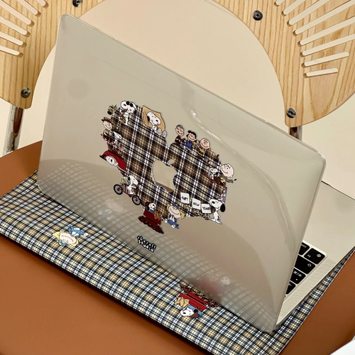 Shesell「史努比」Macbook透明水晶保护壳保护套13寸M3air防划防刮pro硬壳14寸