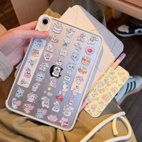 Shesell「春游」iPad磁吸分离增高双面夹亚克力带搭扣苹果11代平板pro保护壳air8内置笔袋