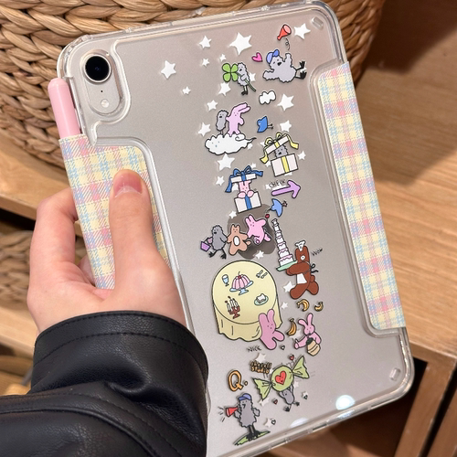 Shesell「过周末」Y折亚克力ipad10保护壳适用2025新款11寸air无笔槽兼容笔套