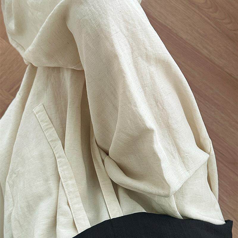 2026天丝亚麻裤包边阔腿裤女夏季薄款高腰宽松垂感慵懒风山本裤子