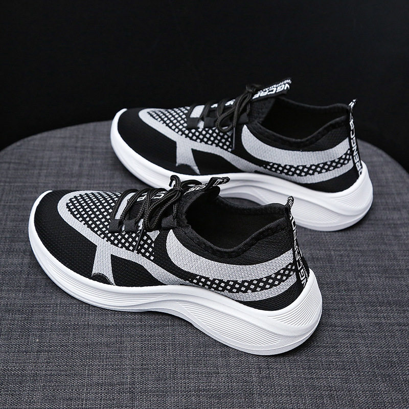 2025夏季运动休闲女鞋飞织网面透气舒服轻盈软底跑步校园风学生鞋,女鞋,浅口单鞋,淘宝优惠券,粉丝福利购,淘宝优惠卷