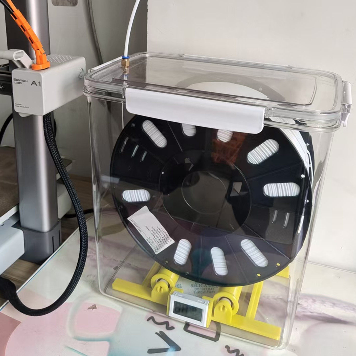 3D打印机干燥箱PLA PETG TPU 尼龙 abs通用型1kg到3㎏耗材收纳盒