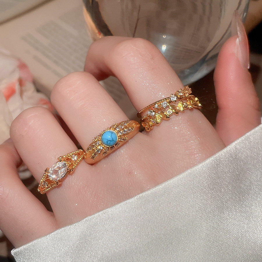 MEILAIFUREN高端定制双层锆石蝴蝶时尚戒指轻奢精致高级感指环