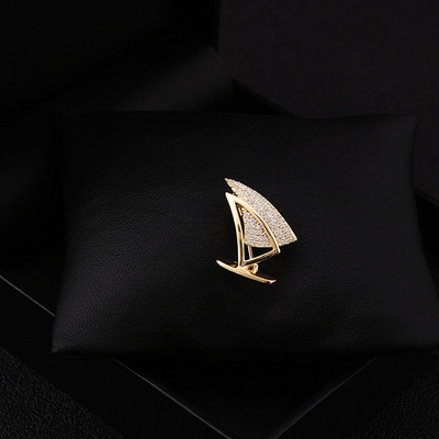 一帆风顺海军风船帆高档胸针胸花