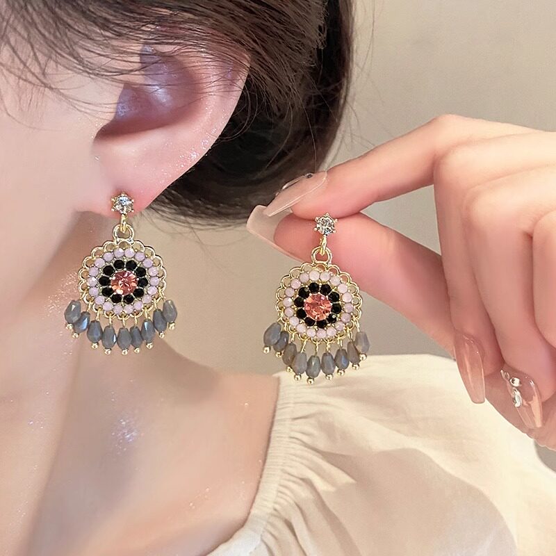 波西米亚复古民族风流苏耳环女