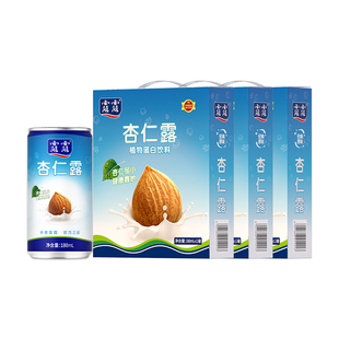 大漠叔叔 12罐 露露经典 180ml 3箱zb 原味杏仁露便携罐