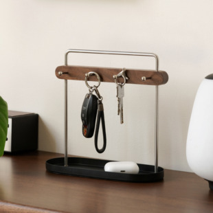 斗合原创中古风钥匙挂钩架玄关收纳整理盒入置物架进门创意首饰架