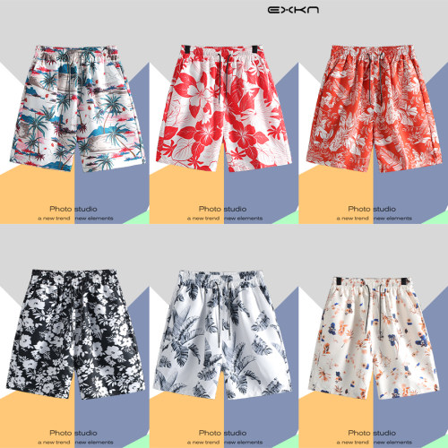 夏威夷沙滩裤五分休闲裤宽松