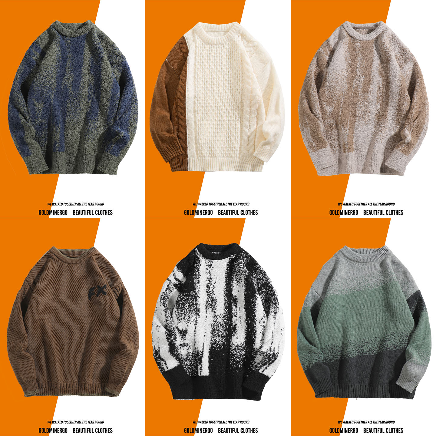 毛衣男秋冬季2025新款加厚保暖衫