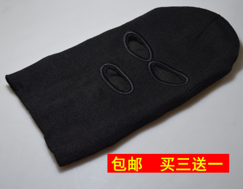 帽子男骑行保暖头罩防寒rushb防风摩托车全脸面罩刺绣头盔面罩冬