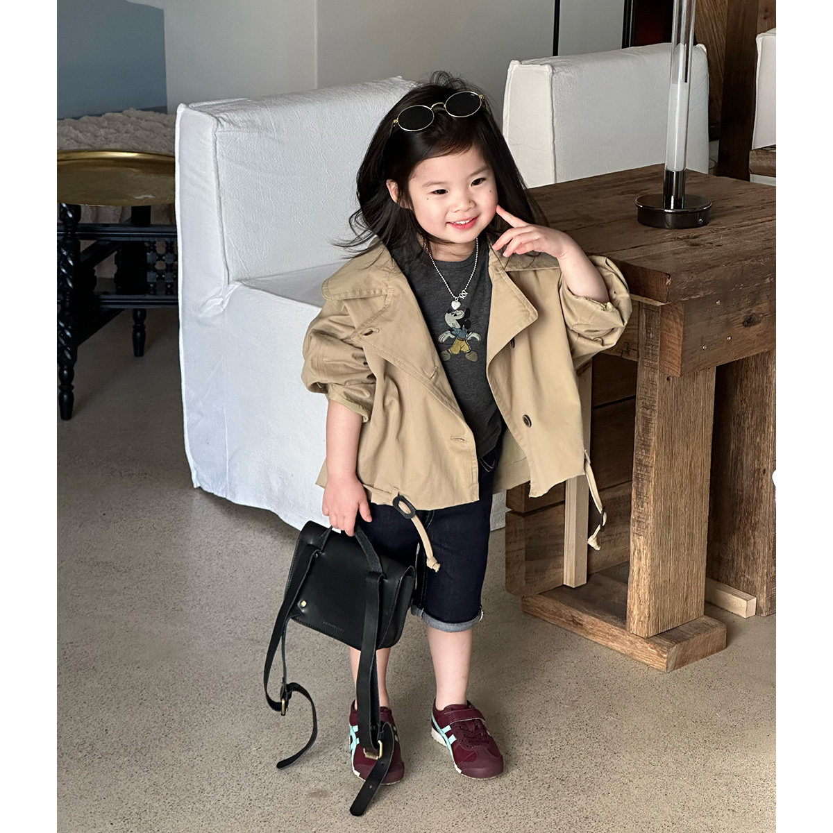 女童风衣2026春季新款童装立领夹克女宝宝洋气时髦短裤外套春秋装,童装/婴儿装/亲子装,风衣,淘宝优惠券,粉丝福利购,淘宝优惠卷