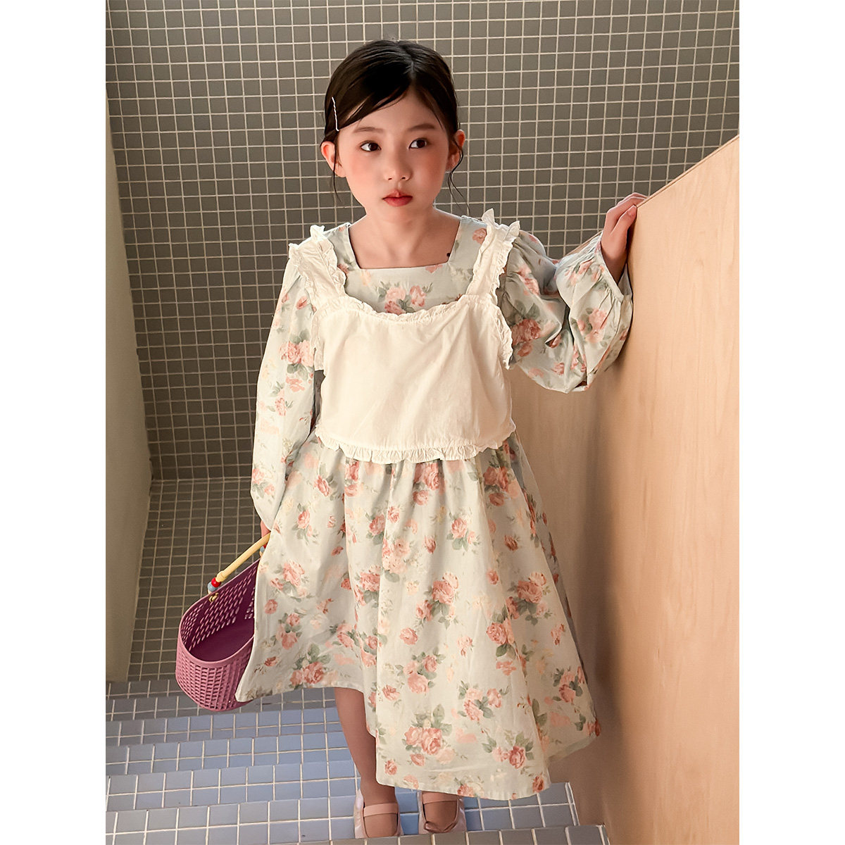 女童碎花连衣裙春秋装2026新款女宝宝洋气时髦公主裙儿童长袖裙子,童装/婴儿装/亲子装,连衣裙,淘宝优惠券,粉丝福利购,淘宝优惠卷