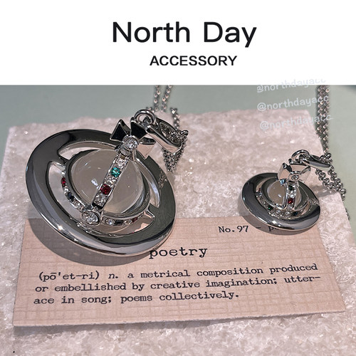 northday土星立体orb项链