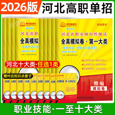 2026河北单招考试第1-10大类