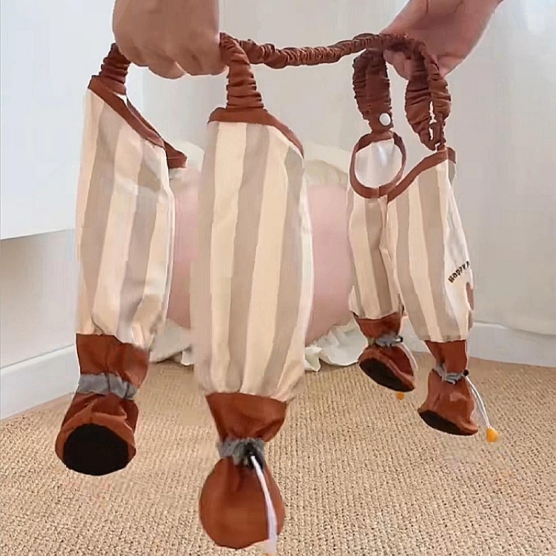 【遛狗神器】小狗外出脚套连体防脏防水防掉中小型犬宠物透气鞋子