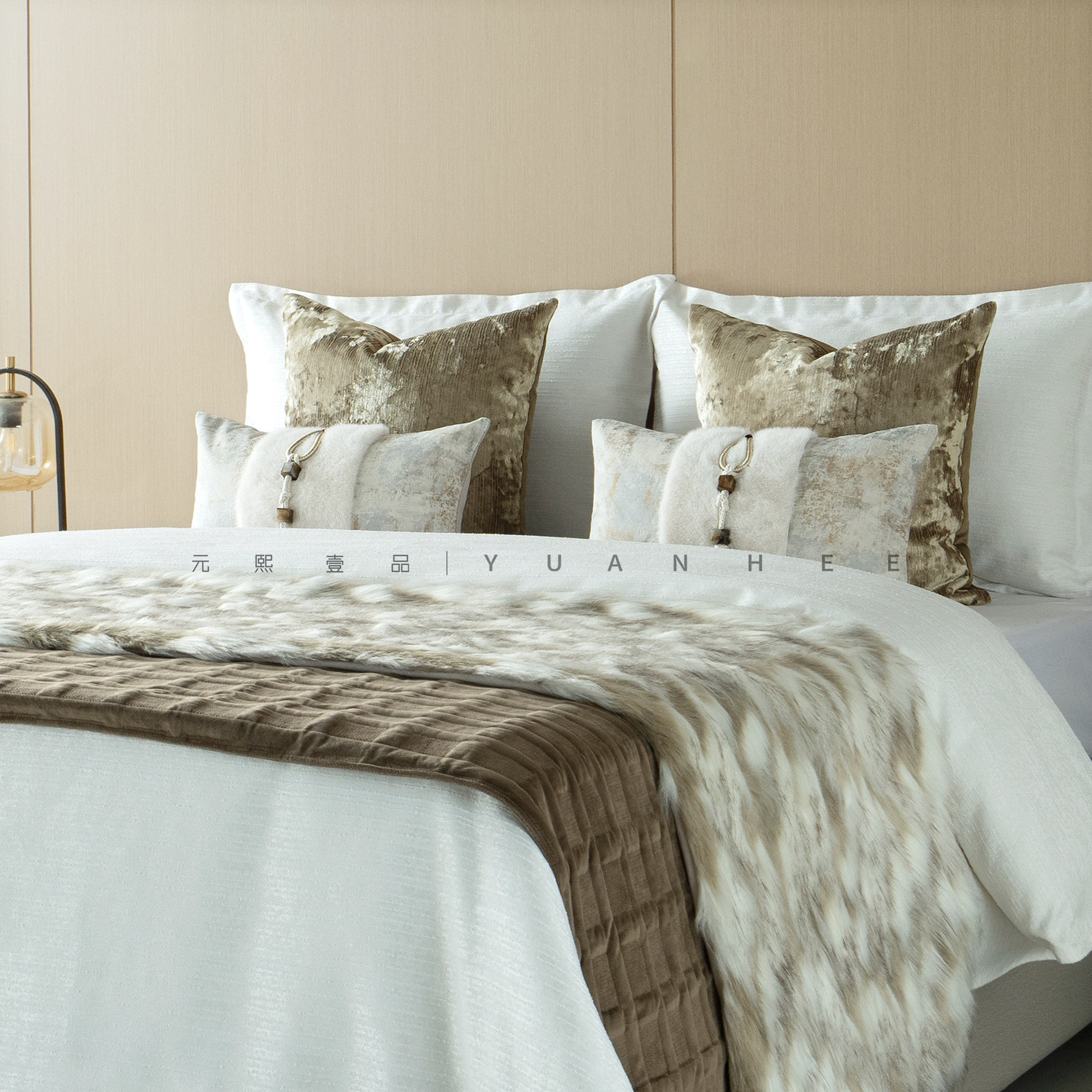 元熙壹品【轻奢】床上四件套高端酒店展厅床单被套样板间10件套,床上用品,床品套件/四件套/多件套,淘宝优惠券,粉丝福利购,淘宝优惠卷
