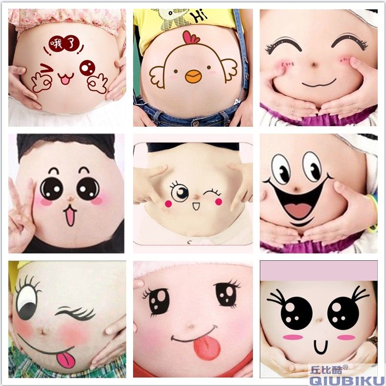 可爱孕妇拍照肚皮贴纸影楼写真道具大肚皮贴画孕照肚子贴纸肚皮贴|ruв категории Всё для беременных и кормящих, материнство, студия одежды - от Buy2taobao.com для оказания профессиональной услуги покупки агента Taobao