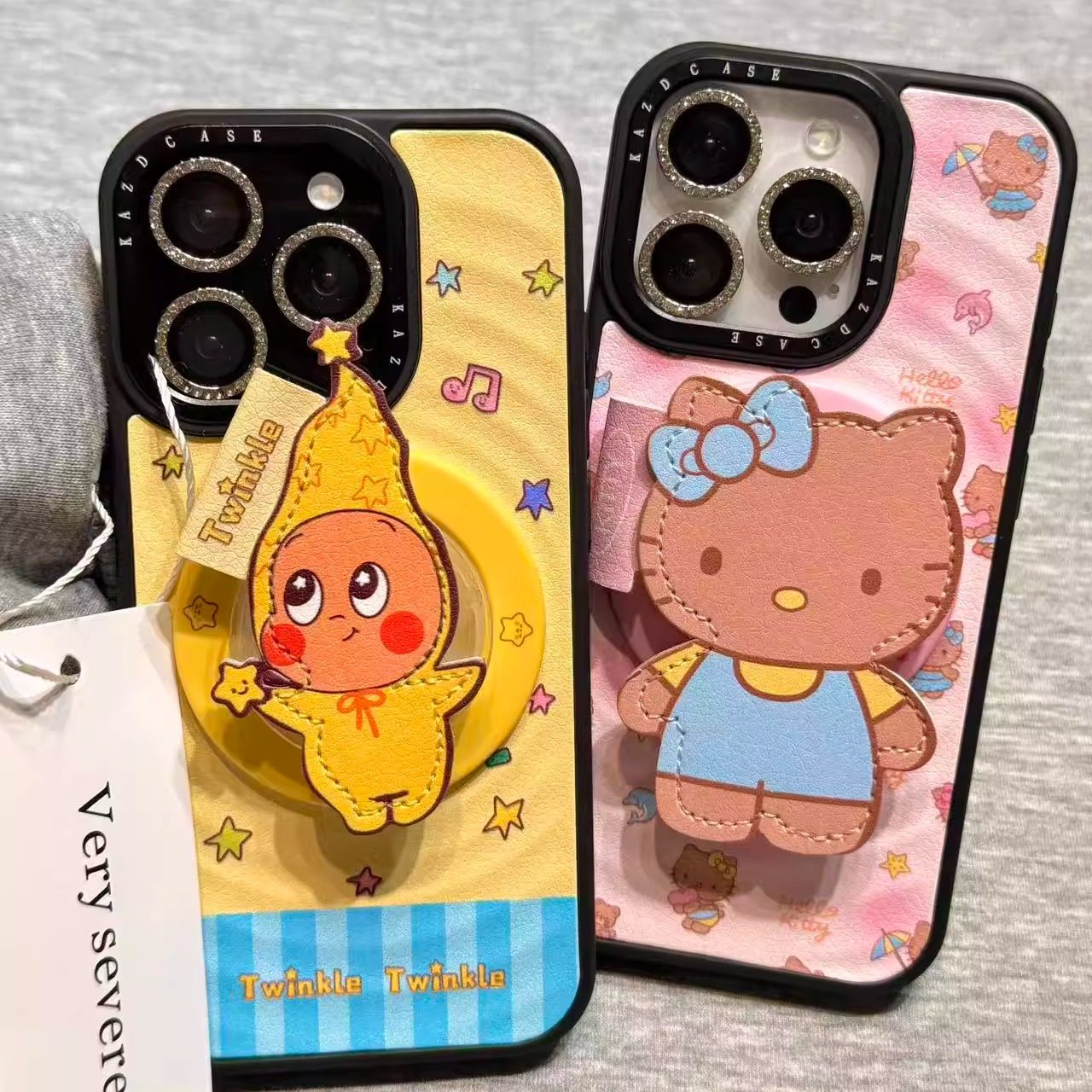 卡通可爱星星小人黑皮猫咪磁吸支架适用苹果16promax波漾手机壳iphone15新款14pro女款15pm全包保护壳,3C数码配件,手机保护套/壳,淘宝优惠券,粉丝福利购,淘宝优惠卷