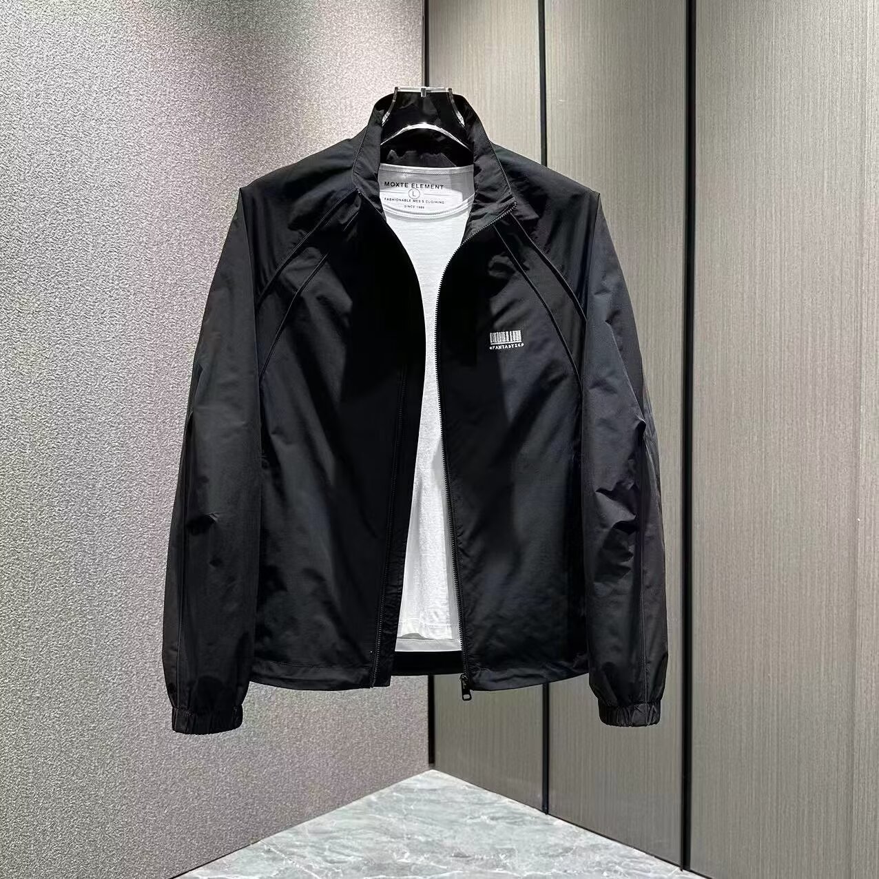 立领时尚秋季外套男款2025新款春秋飞行男士夹克韩版宽松帅气休闲