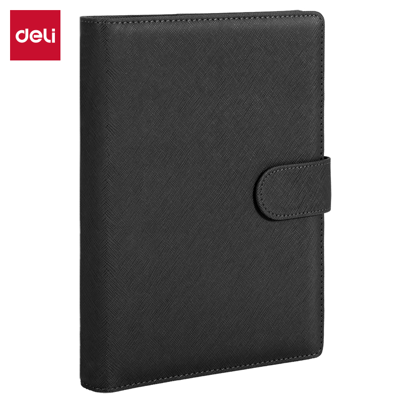 得力3151活页记事本-25k-210*145mm-100张(黑)