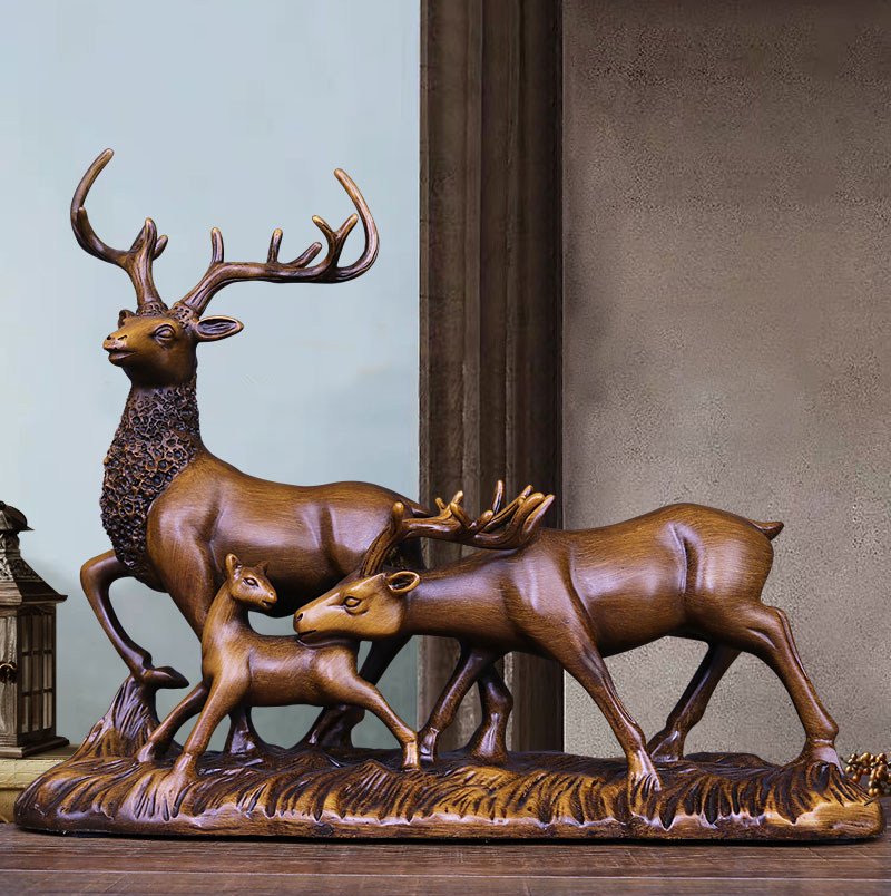 小鹿摆件创意现代简约客厅电视柜玄关酒柜新房装饰品乔迁结婚礼物,家居饰品,装饰摆件,淘宝优惠券,粉丝福利购,淘宝优惠卷