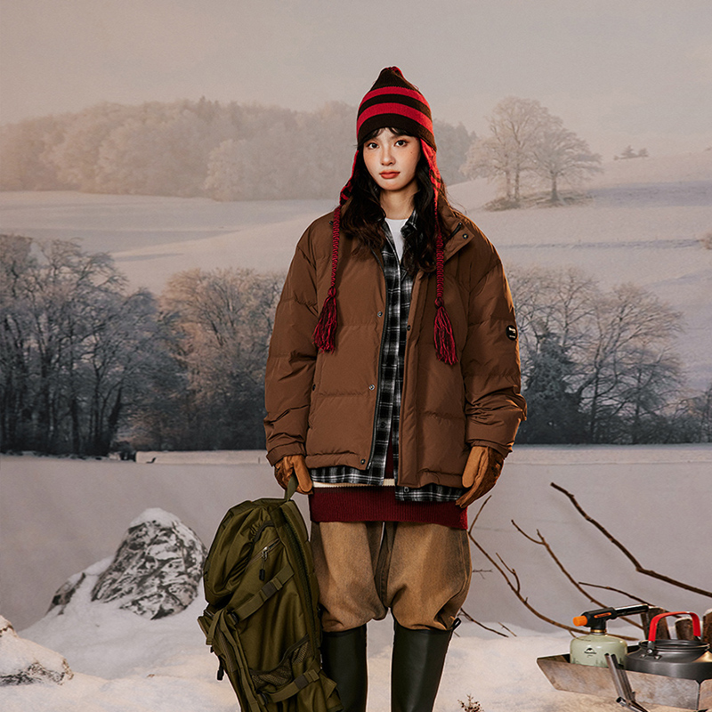 模特图YR889冬季立领格子假两件羽绒服P310控399，男装羽绒服，新杭派391(FUSEEHO 391)