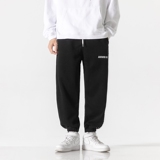 模特图K285冬季新款侧边线条个性装饰加绒卫裤P95119，男装休闲裤，新杭派391(FUSEEHO 391)