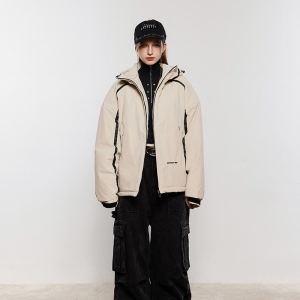模特图 MY127 连帽拉链夹克棉服 P190 控245图片
