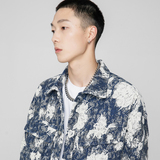 模特图W165花卉面料夹克P120140，男装夹克，新杭派391(FUSEEHO 391)