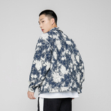 模特图W165花卉面料夹克P120140，男装夹克，新杭派391(FUSEEHO 391)