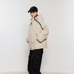 模特图 MY127 连帽拉链夹克棉服 P190 控245图片