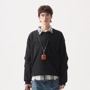 ANSWER ME  贴布刺绣圆领卫衣W453-P85图片