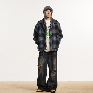 ANSWER ME 391 模特图 MY138 冬季格纹棉服 P215图片