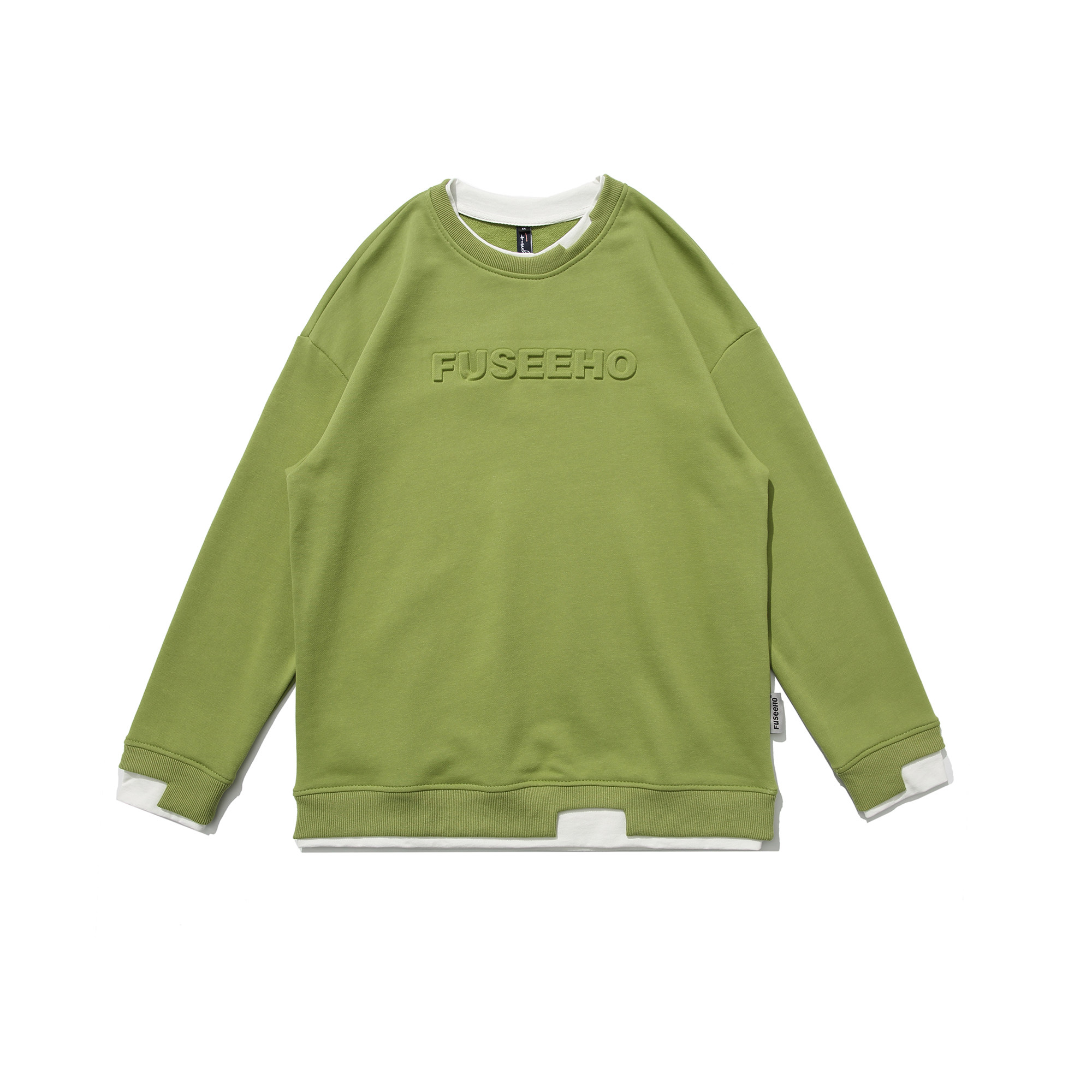展开平铺图W203钢印假两件卫衣P100,女装卫衣/绒衫,新杭派391(FUSEEHO 391)