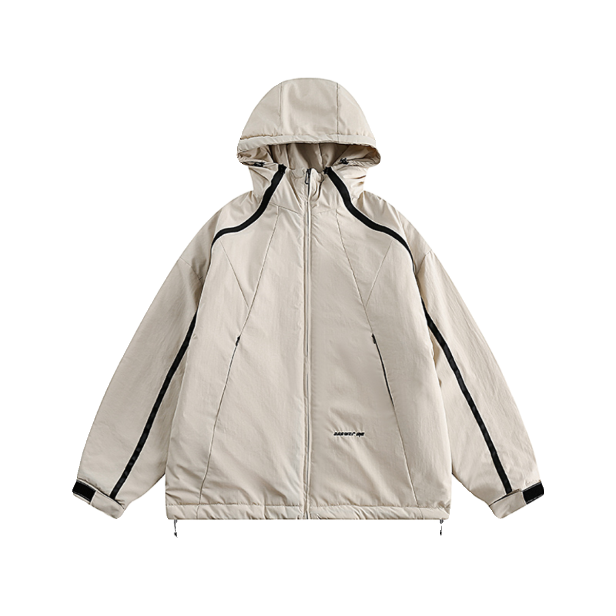模特图MY127连帽拉链夹克棉服P190控245,男装夹克,新杭派391(FUSEEHO 391)