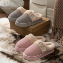 室内情侣防滑厚底毛绒保暖棉拖鞋 2025新款 女 女士秋冬季 居家棉拖鞋