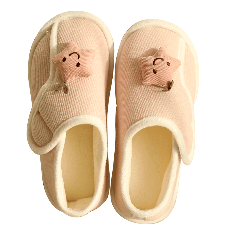 棉拖鞋冬季加绒包跟厚底防滑室内居家家用月子秋冬天保暖软底拖鞋